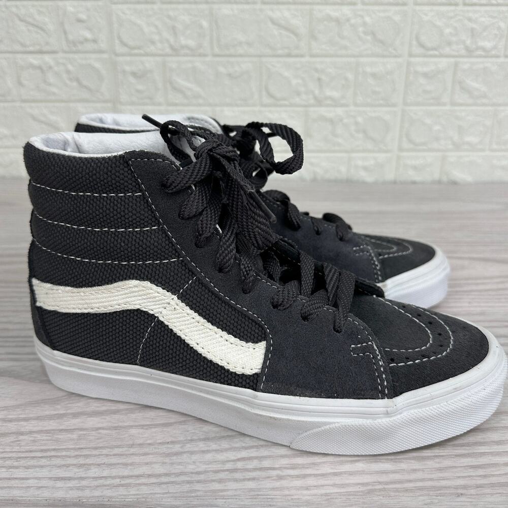 VANS Sk8-Hi Textured Asphalt Skate Shoes Mens 5 WMNS 6.5 Suede Canvas Sneakers